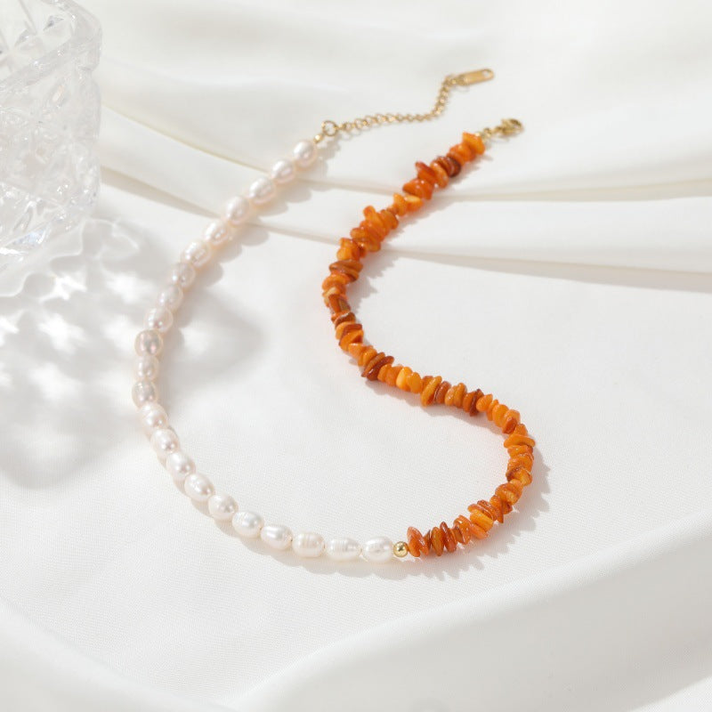 Premium Two tone Pearl Necklace