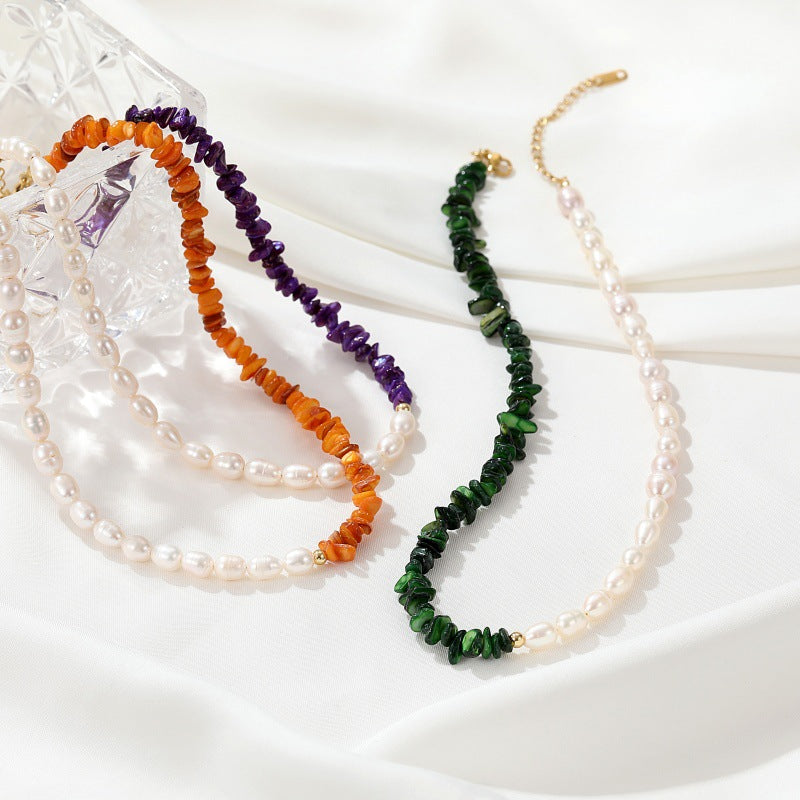 Premium Two tone Pearl Necklace