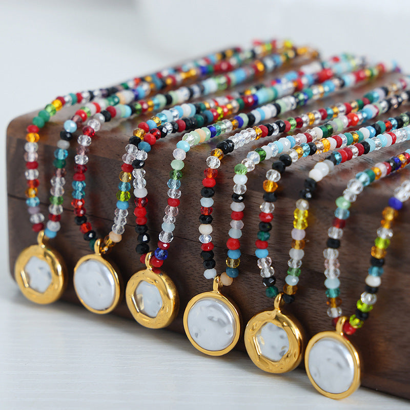 RAINBOW BEADED NECKLACE