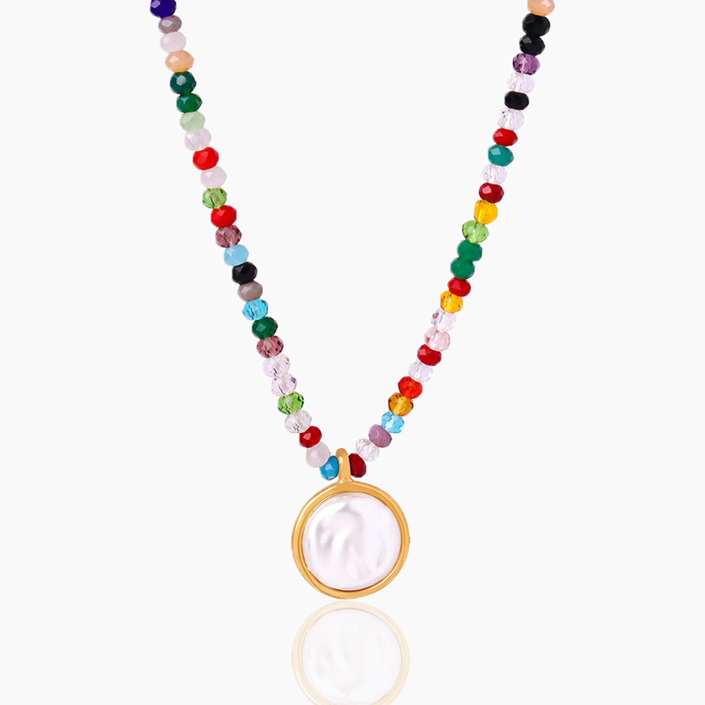 RAINBOW BEADED NECKLACE