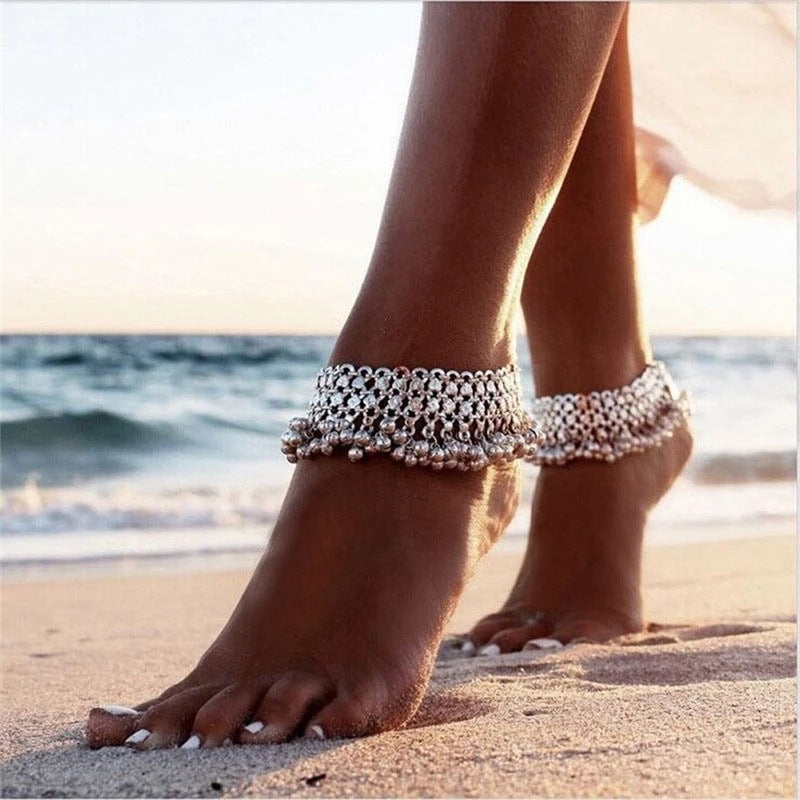 RETRO EXAGGERATED ETHNIC STYLE ANKLET