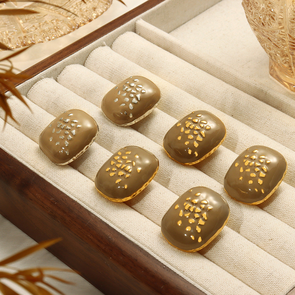 RETRO STYLE MINIMALIST SQUARE EARRINGS