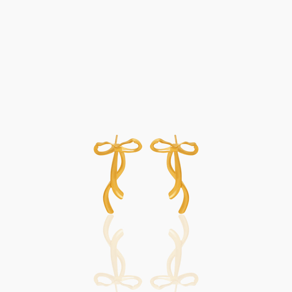 RIBBON BOW EARRINGS