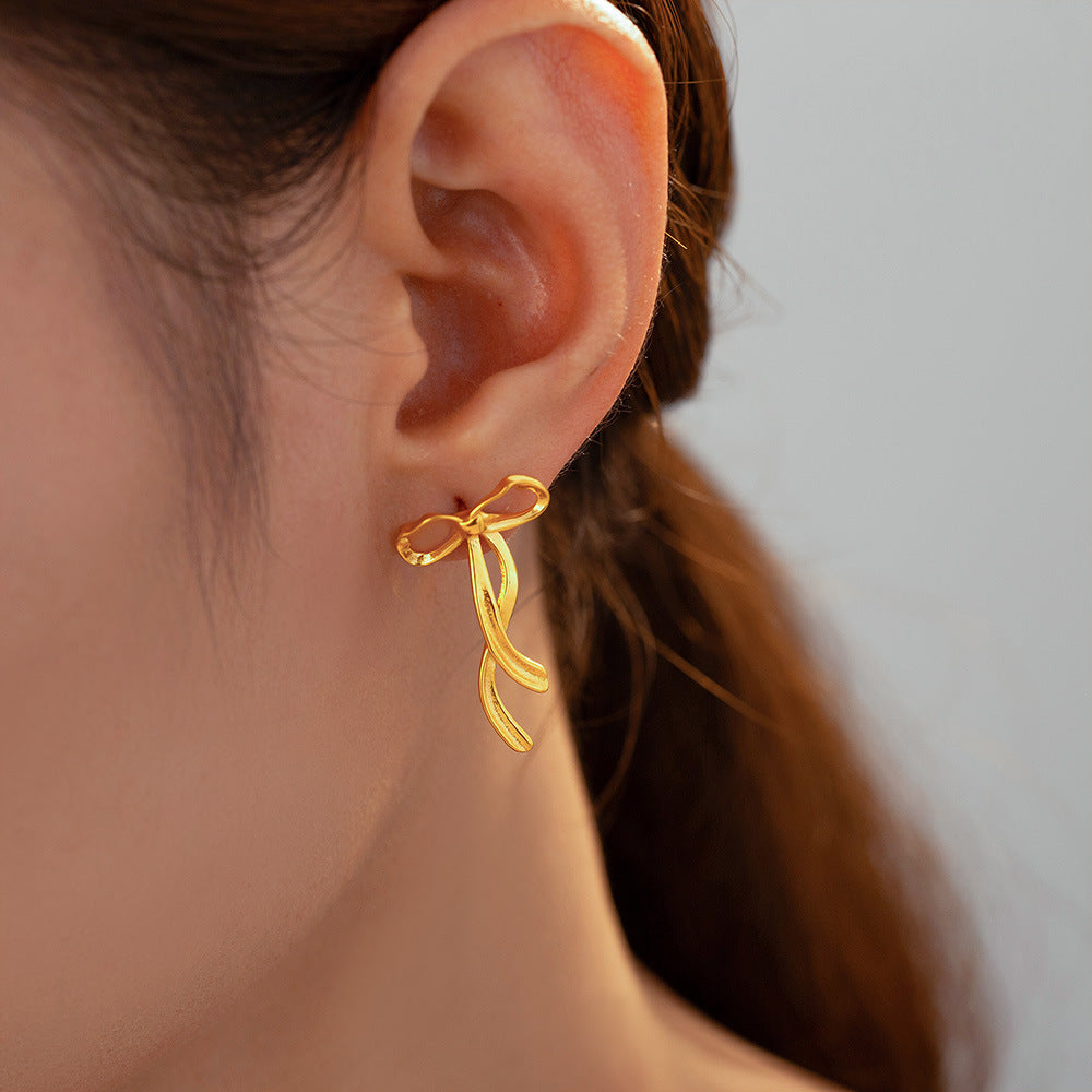 RIBBON BOW EARRINGS