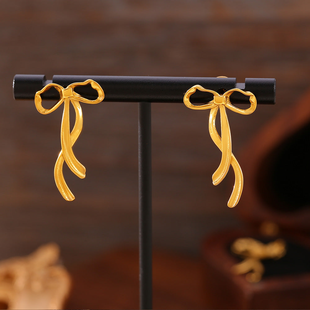 RIBBON BOW EARRINGS