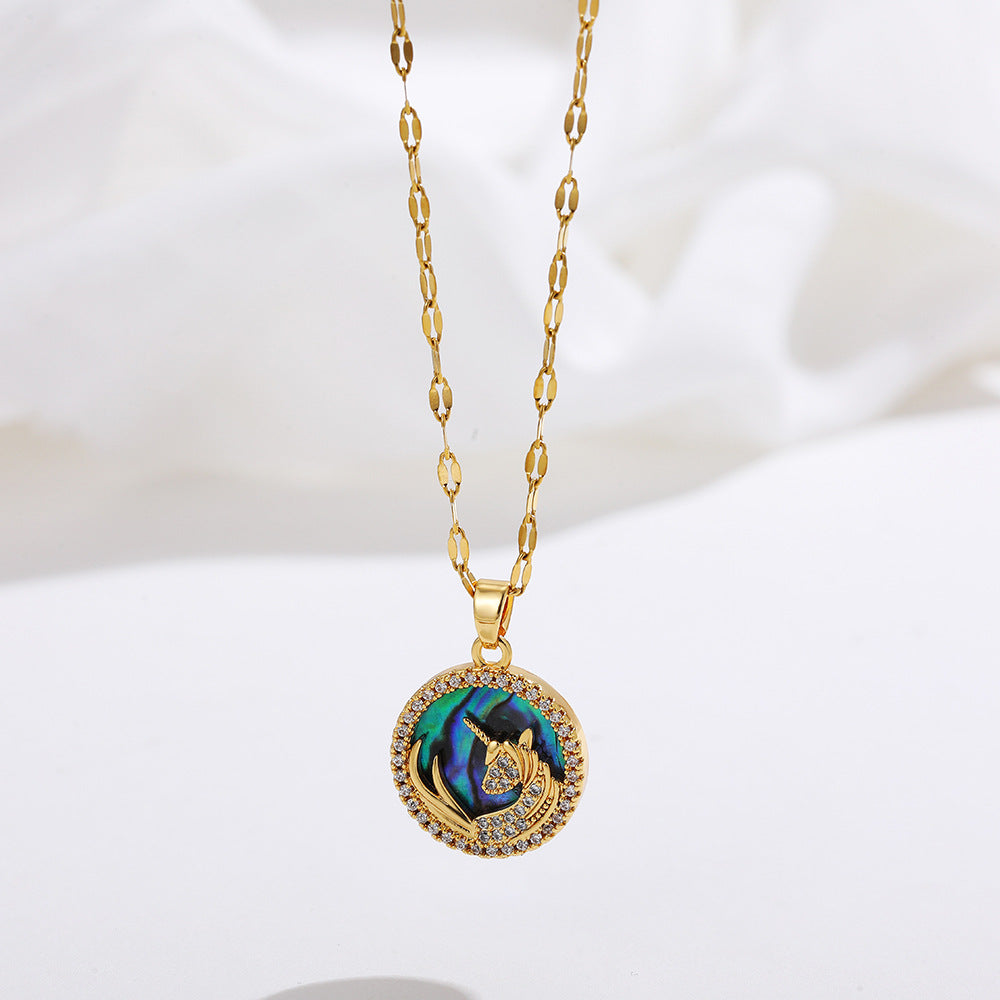 ROSE UNICORN NECKLACE