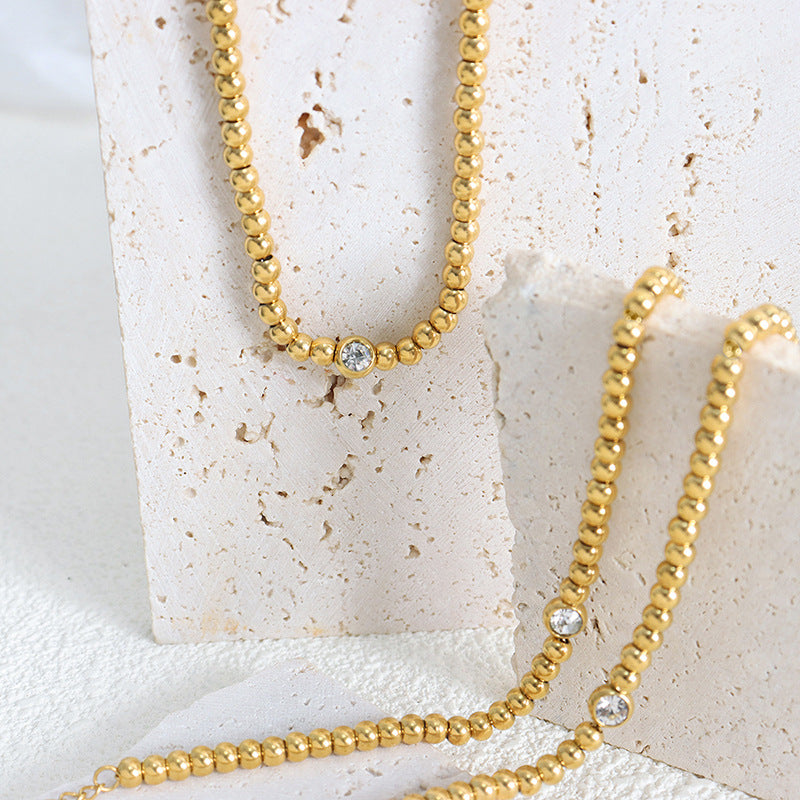 ROUND BEADED NECKLACE