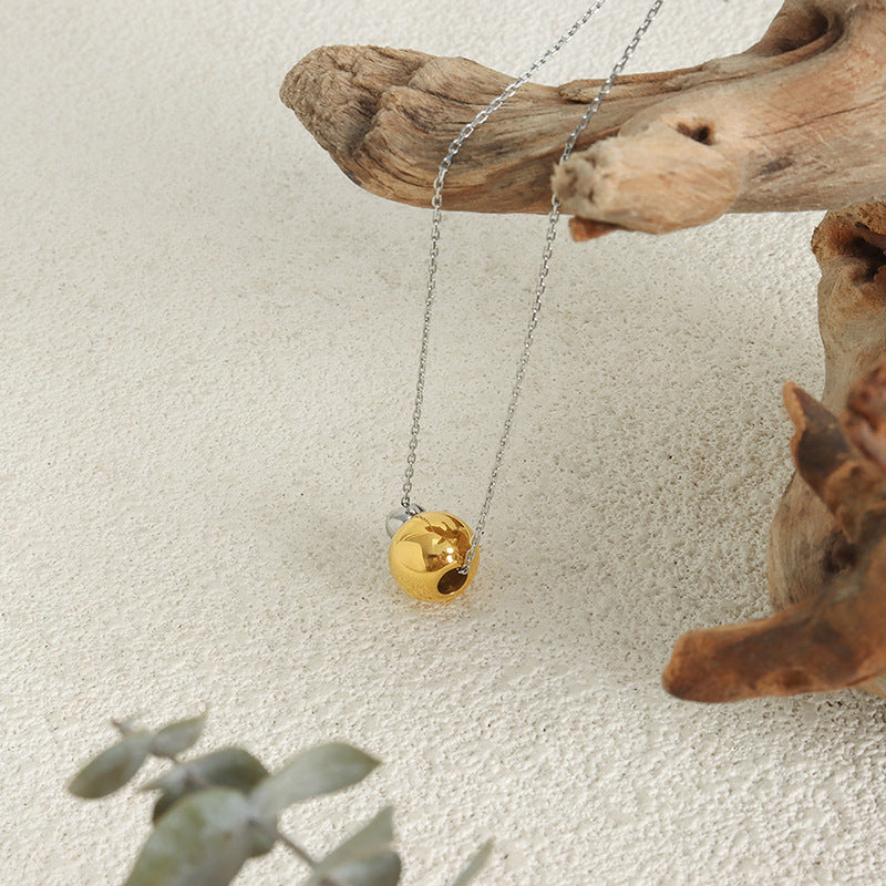 ROUND BEAD SWEATER CHAIN NECKLACE