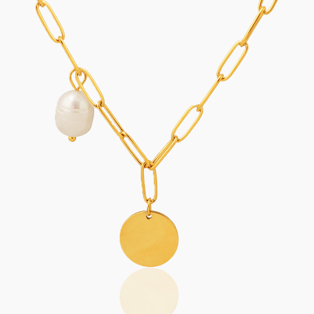 ROUND BRAND NECKLACE