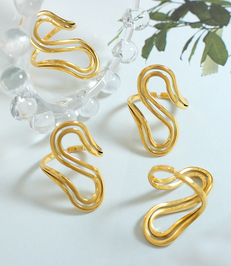 S-Shaped Open Ring
