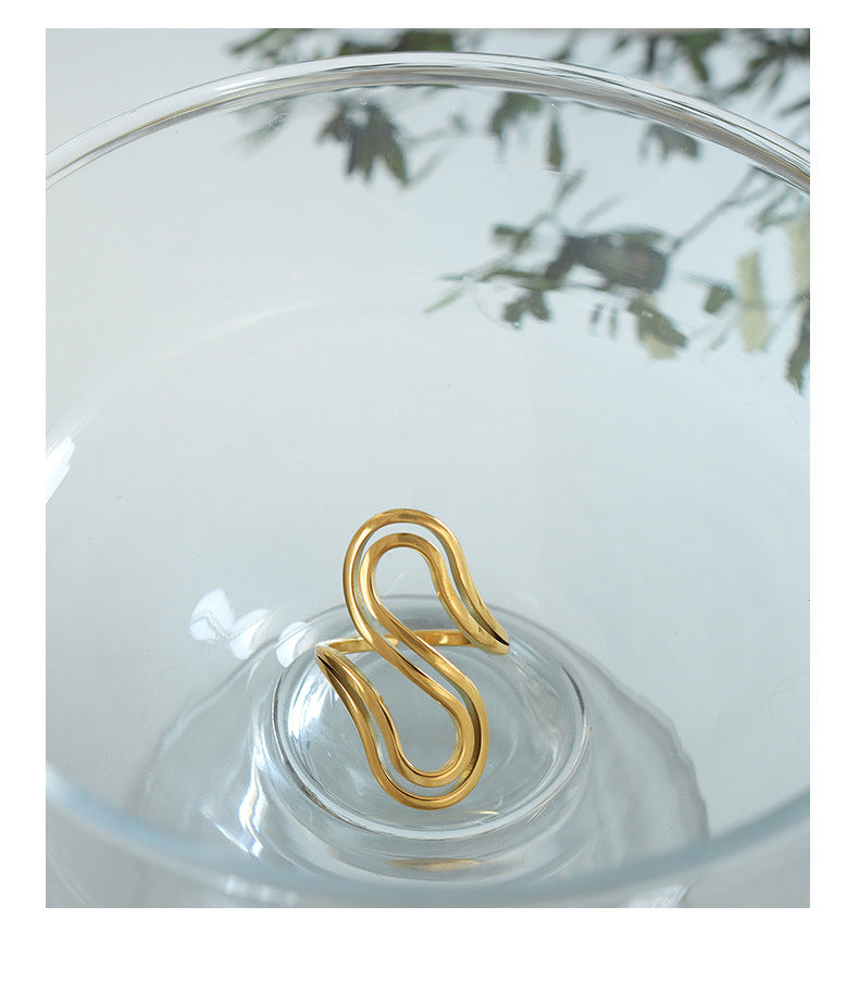 S-Shaped Open Ring