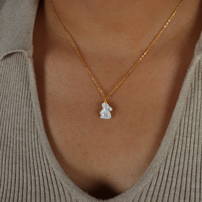 SHELL RABBIT NECKLACE