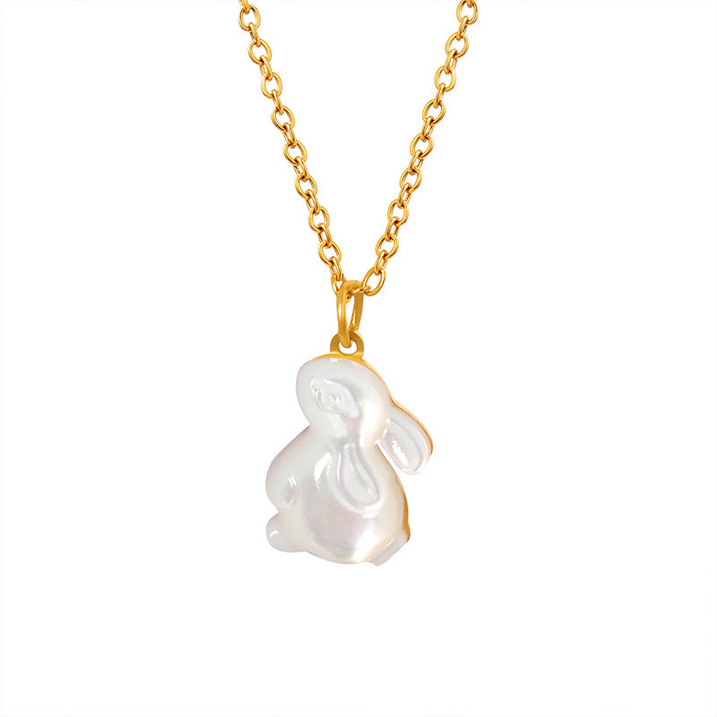 SHELL RABBIT NECKLACE