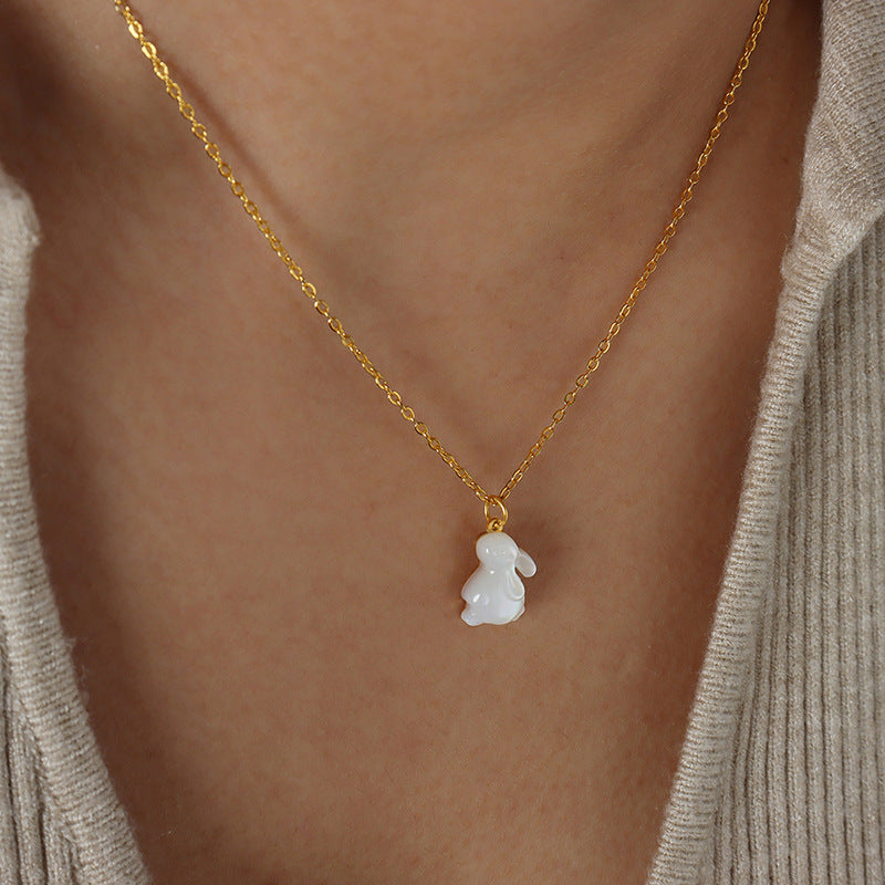 SHELL RABBIT NECKLACE