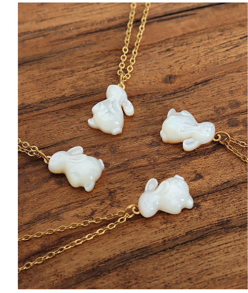 SHELL RABBIT NECKLACE