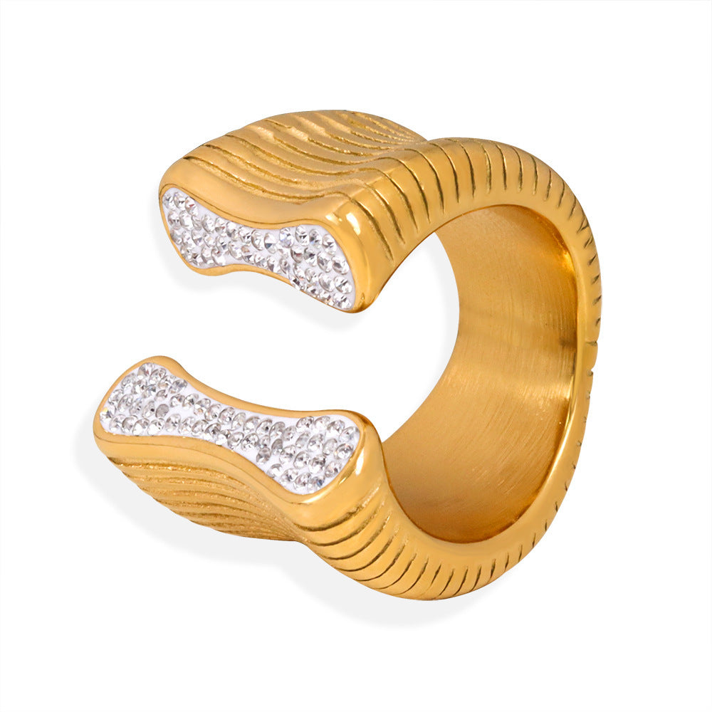 SHELL TEXTURED RING