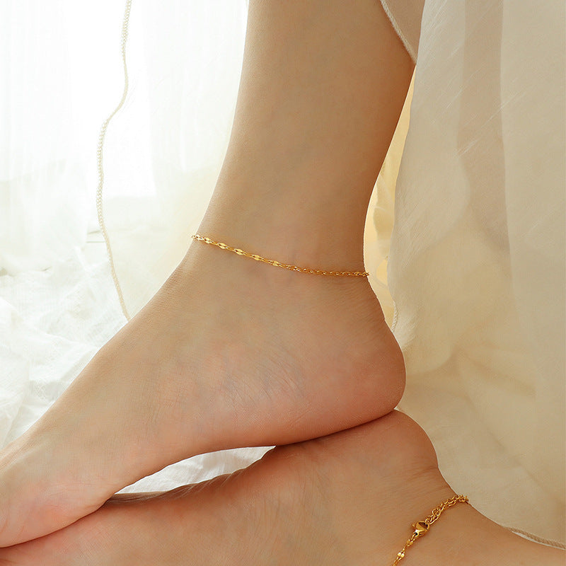 SMALL SHAPED ANKLE CHAIN