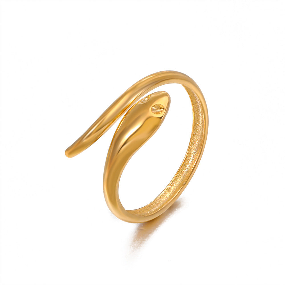 SMOOTH SNAKE SHAPED RING