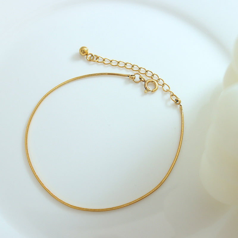 SNAKE BONE BARE CHAIN BRACELET