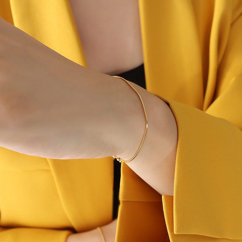 SNAKE BONE BARE CHAIN BRACELET