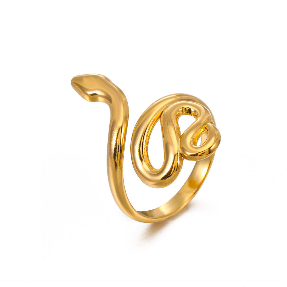SNAKE SHAPED PUNK HIP-HOP RING