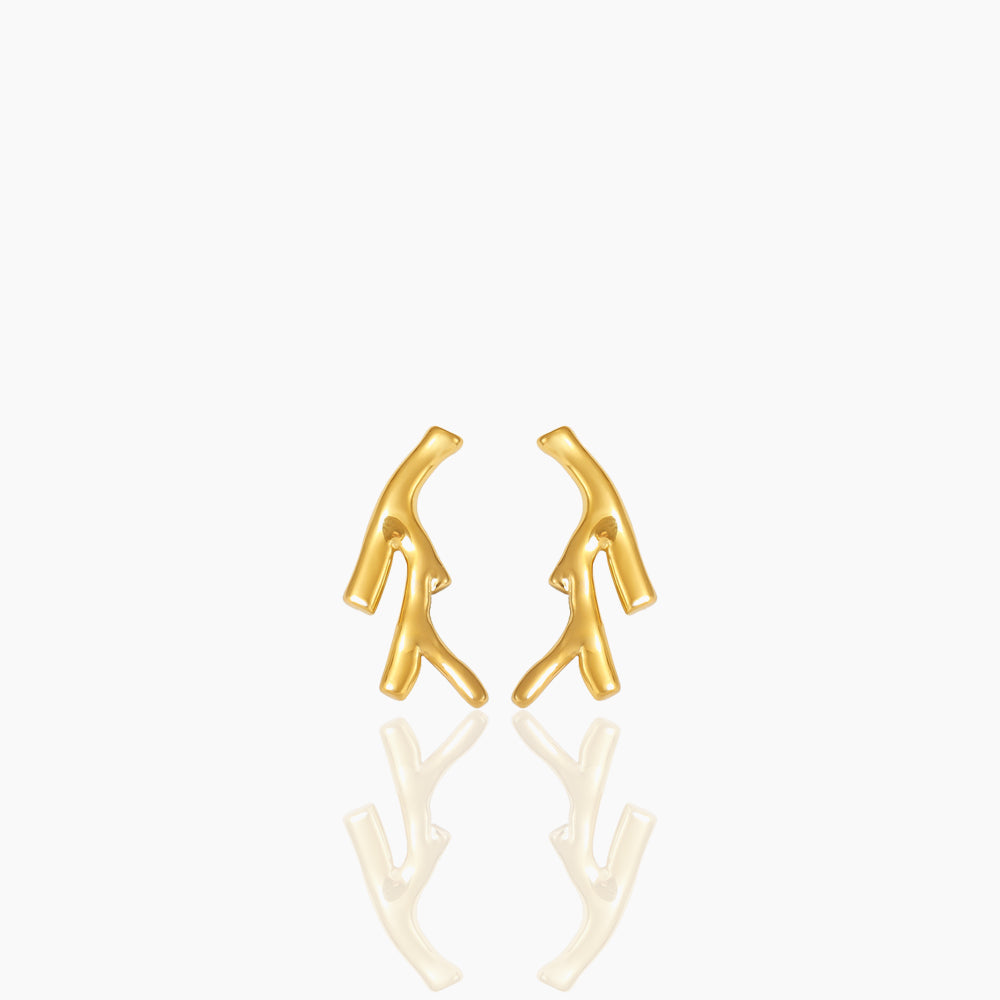 NEW NICHE CORAL BRANCH EARRINGS