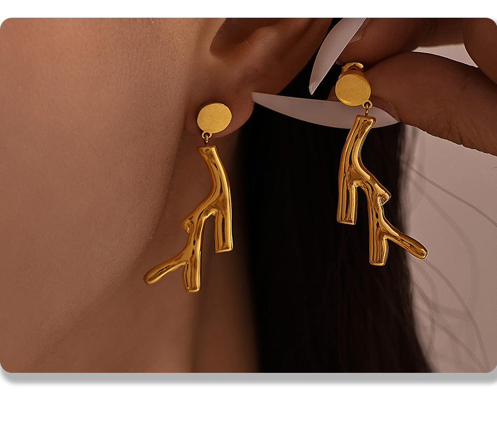 SPECIALTY CORAL BRANCH EARRINGS