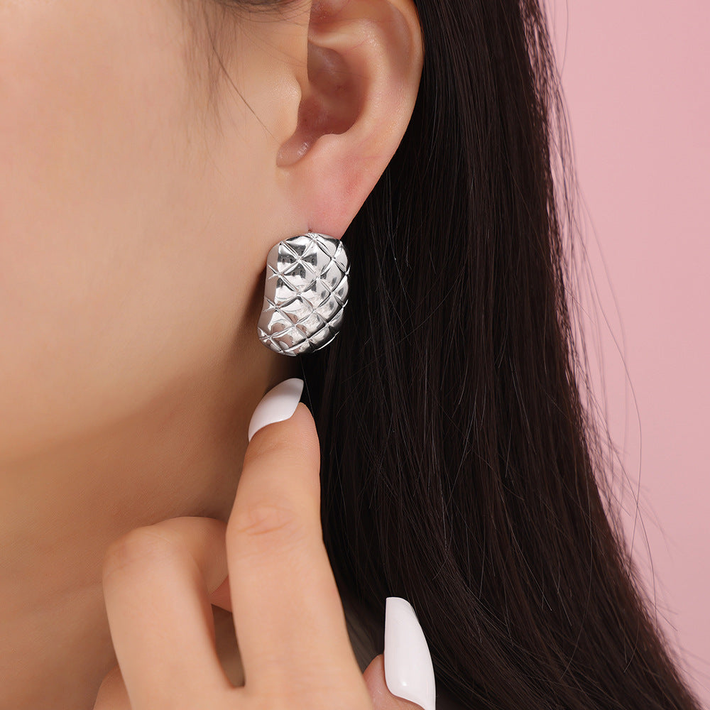 SQUARE MESH EARRINGS