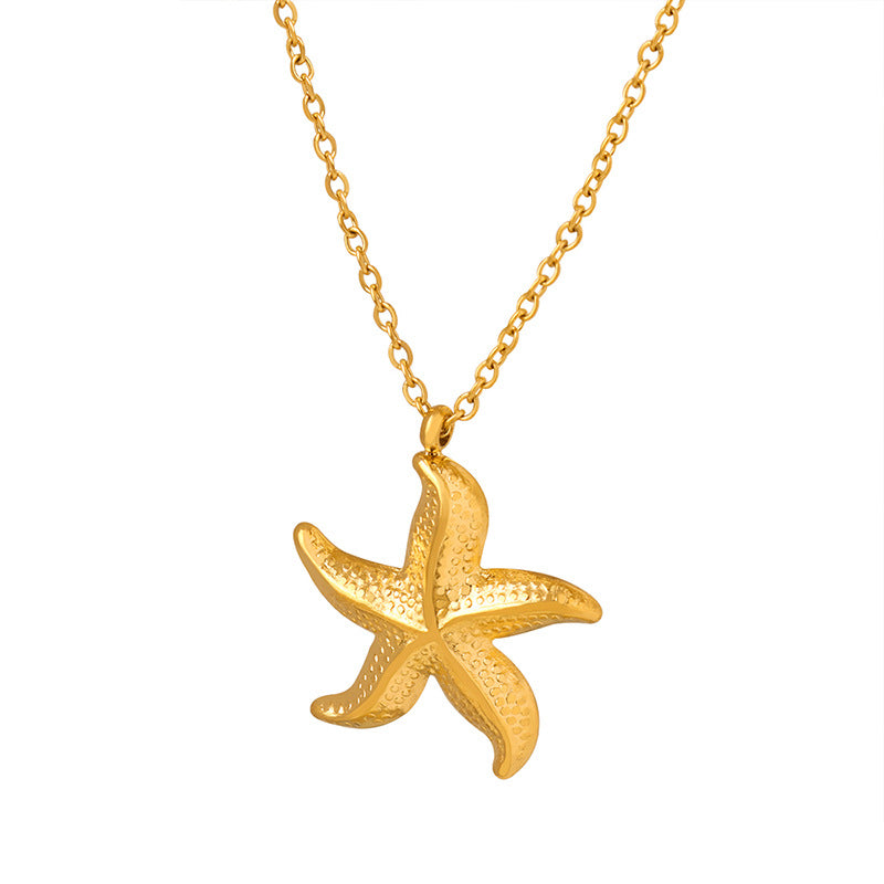 STARFISH PENDANT COLLARBONE CHAIN NECKLACE