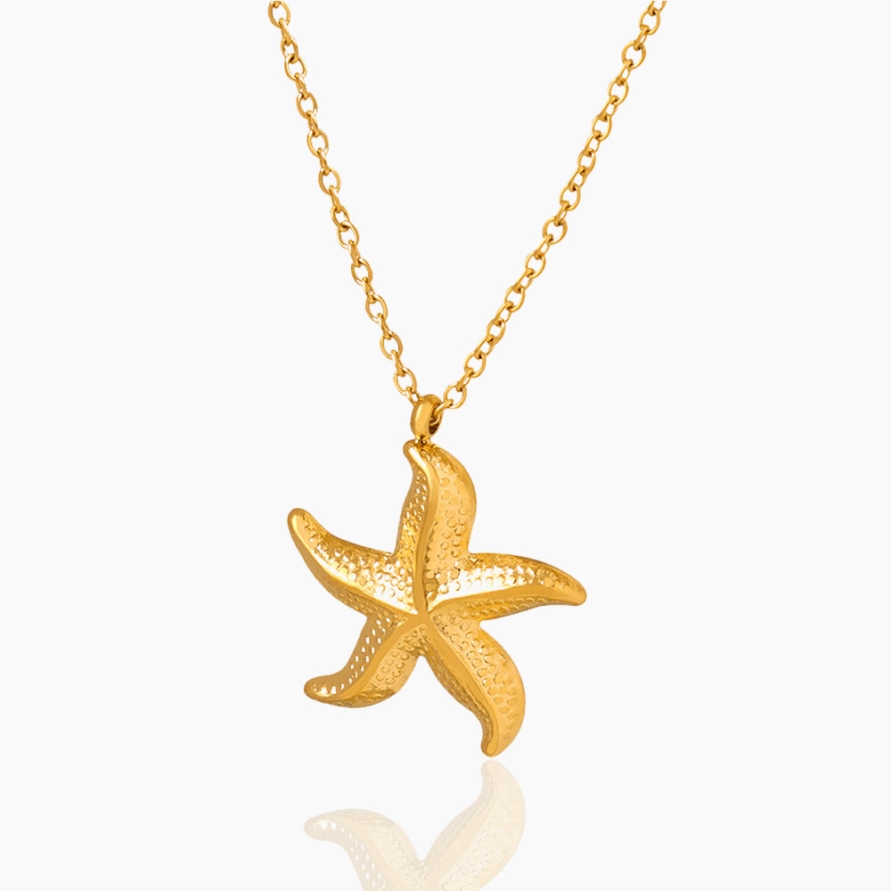 STARFISH PENDANT COLLARBONE CHAIN NECKLACE