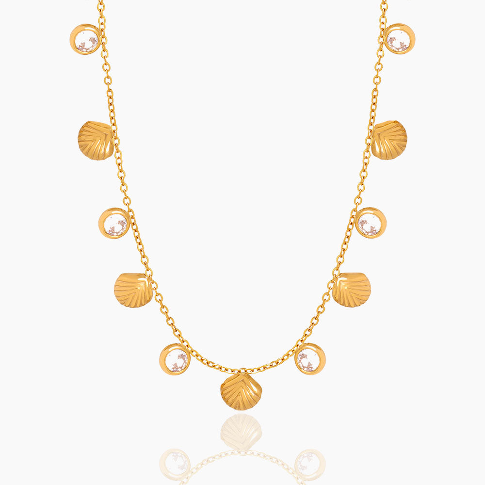 STRIPED SHELL NECKLACE