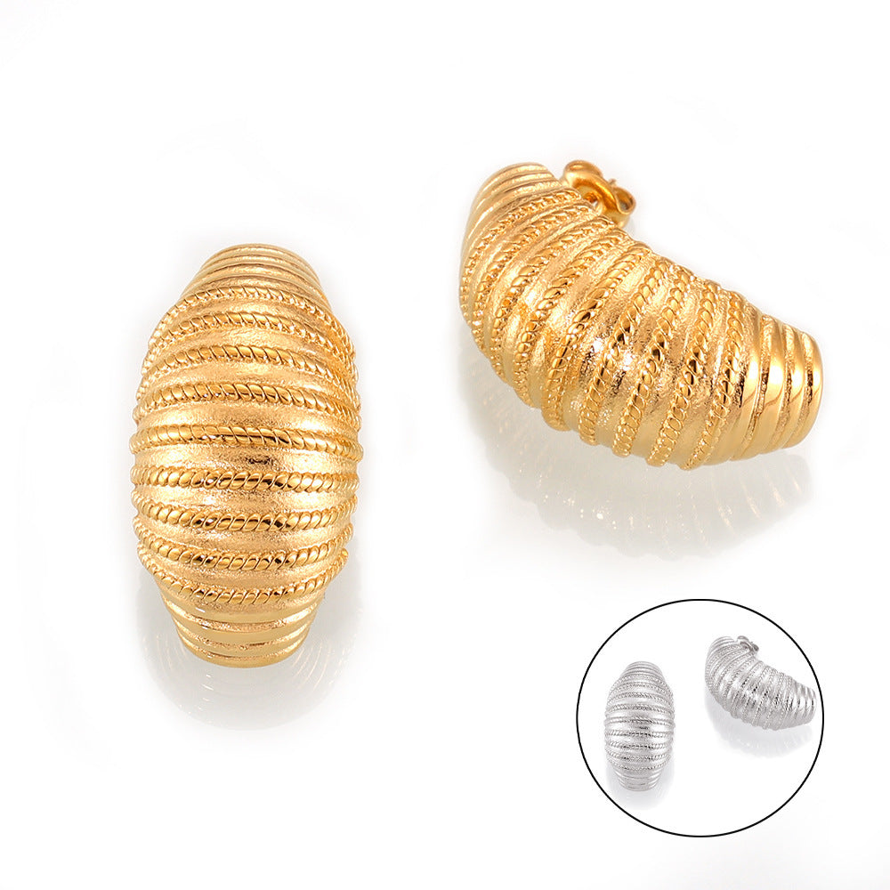 STRIPED TEXTURE EARRINGS