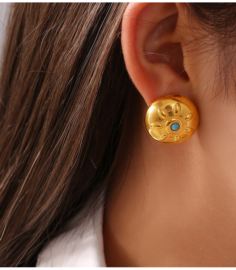 SUN ROUND EARRINGS