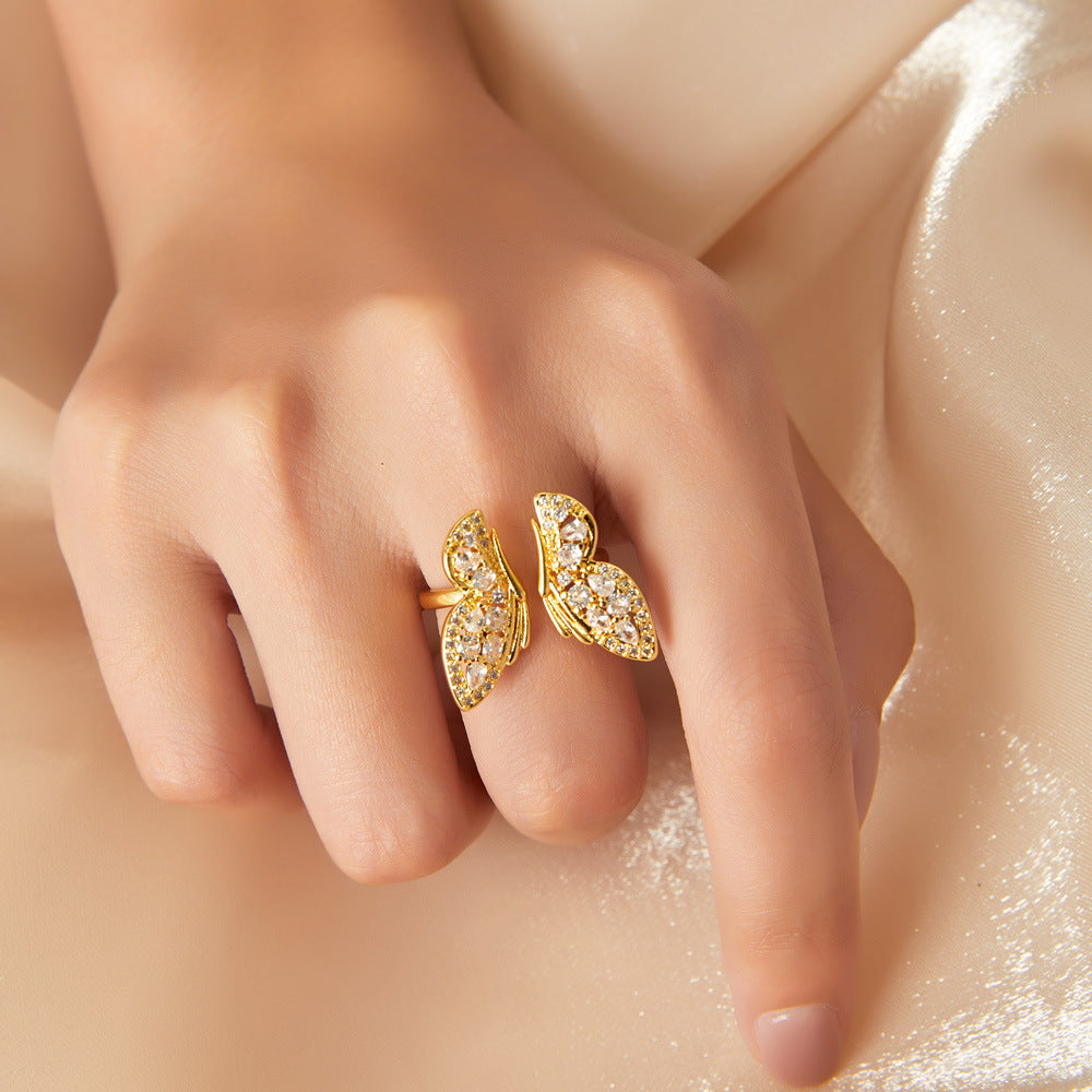 Shiny Butterfly Ring