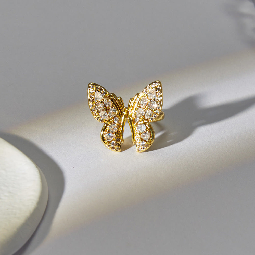 Shiny Butterfly Ring