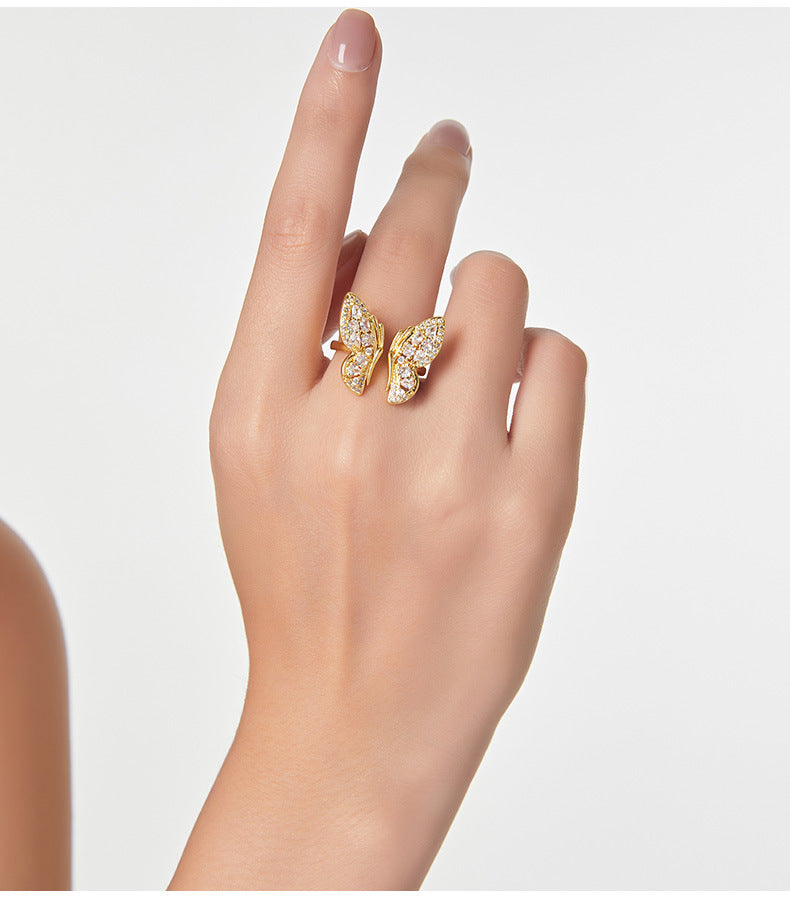 Shiny Butterfly Ring