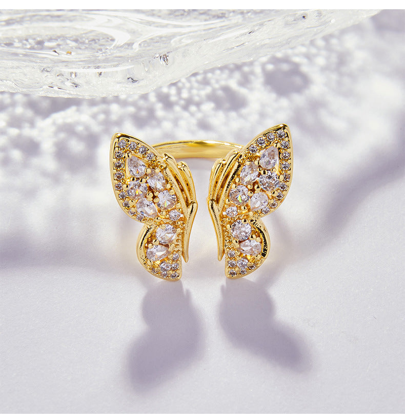 Shiny Butterfly Ring