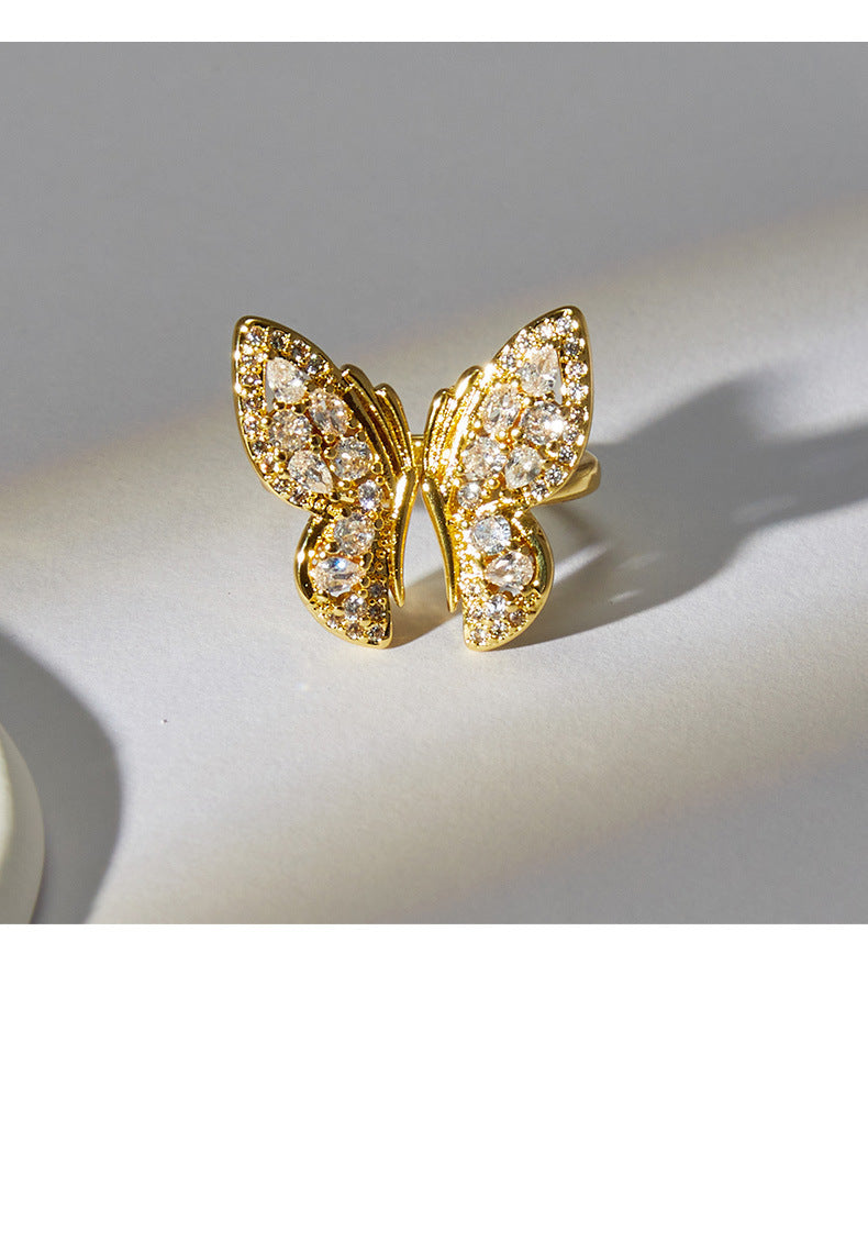 Shiny Butterfly Ring