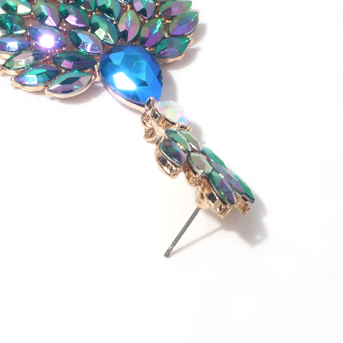 Shiny three-dimensional multi-color earrings