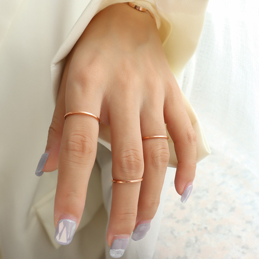 Simple glossy elegant ring