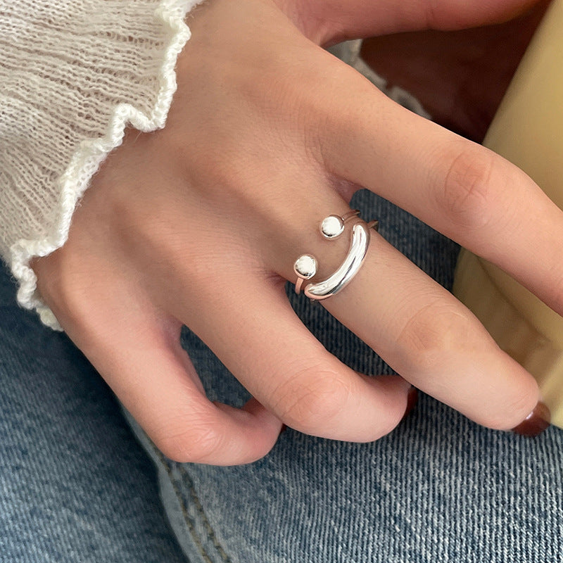 Smiling Double layered Ring
