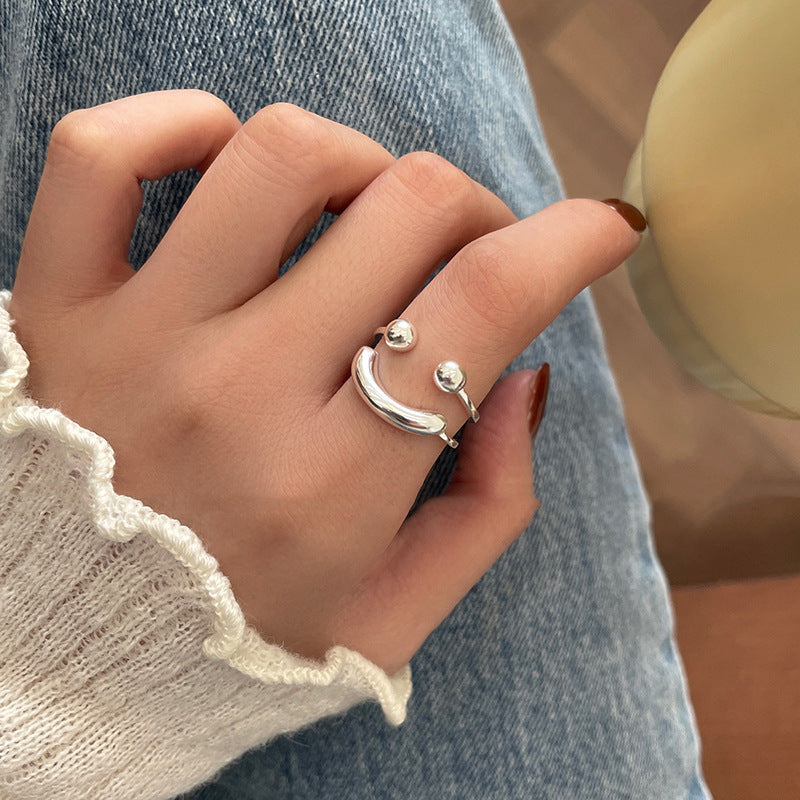 Smiling Double layered Ring