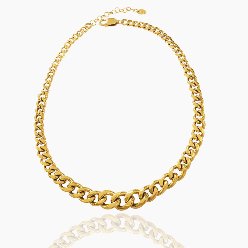 THICK CHAIN COLLARBONE NECKLACE