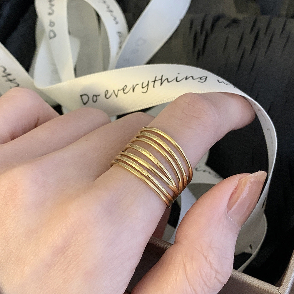 THOUSANDS OF THREADS WIDE HOLLOW RING