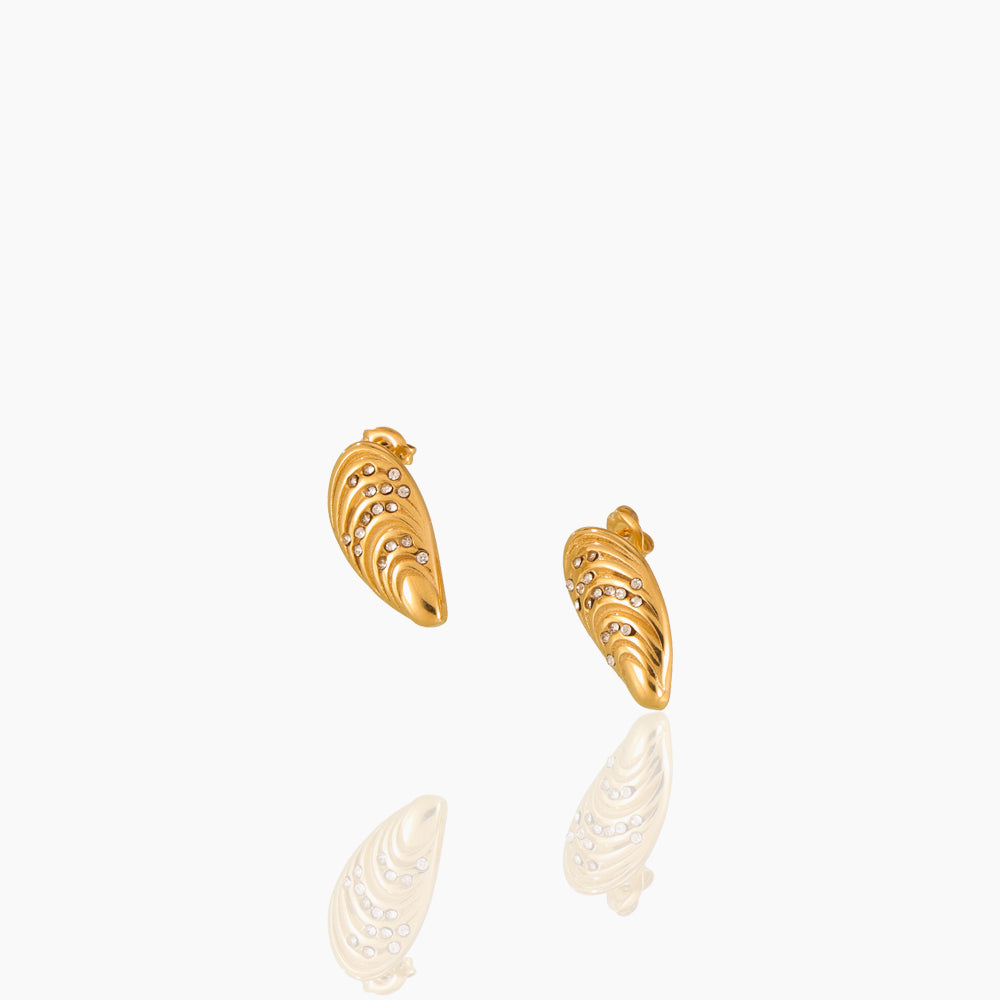 THREADED INLAID EARRINGS