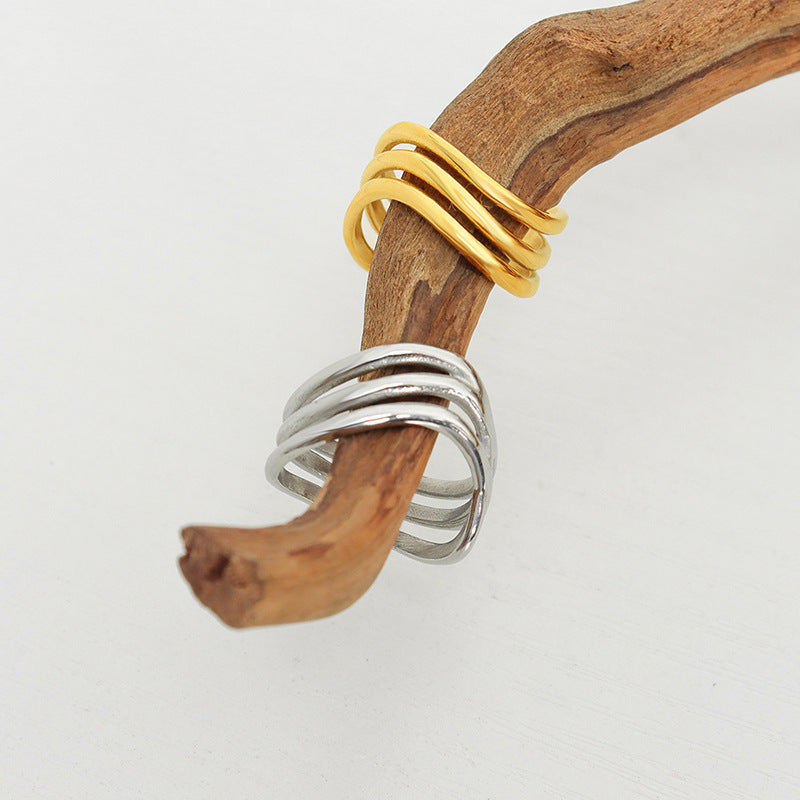 THREE LAYER LINEAR PLAIN RING