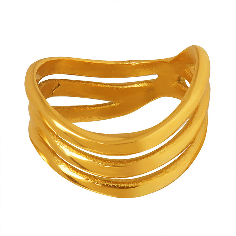 THREE LAYER LINEAR PLAIN RING
