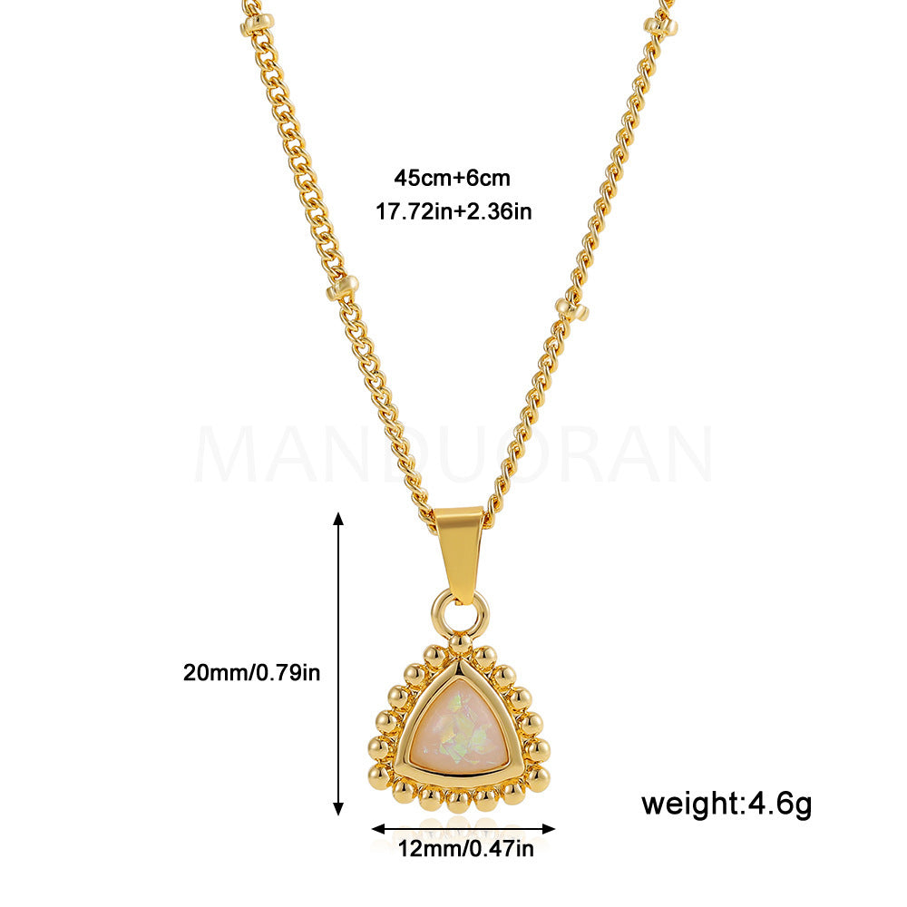 TRIANGLE DEVIL'S EYE NECKLACE