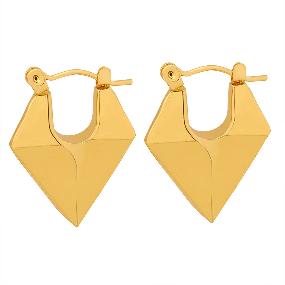TRIANGLE EAR BUCKLE EARRINGS