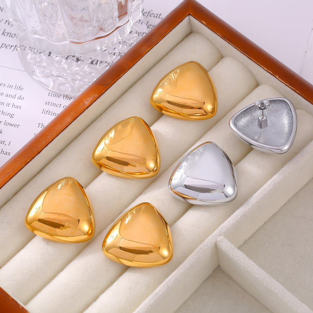 TRIANGULAR SMOOTH EARRINGS